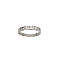White Gold Diamond Channel-Set Band (14K)