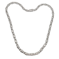 Zirconia XO Fancy Necklace (Silver)