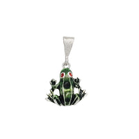Enamel Frog Pendant (Silver)