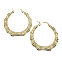 Bamboo Earrings (Yellow Silver)