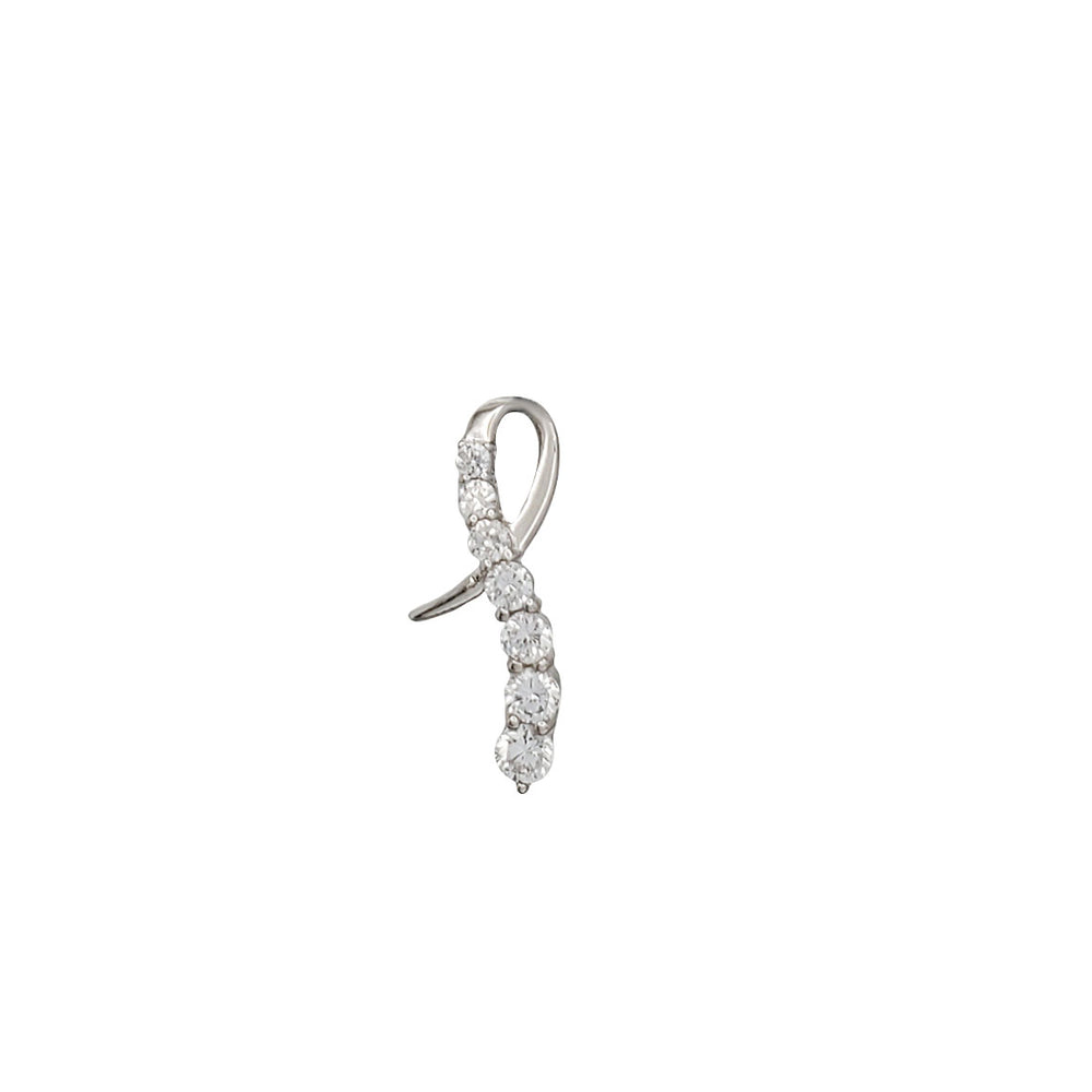 Zirconia Graduated Pendant (Silver)