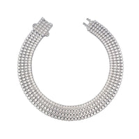 4 Row Zirconia Tennis Bracelet (Silver)