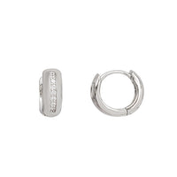 Zirconia Huggie Earring (Silver)
