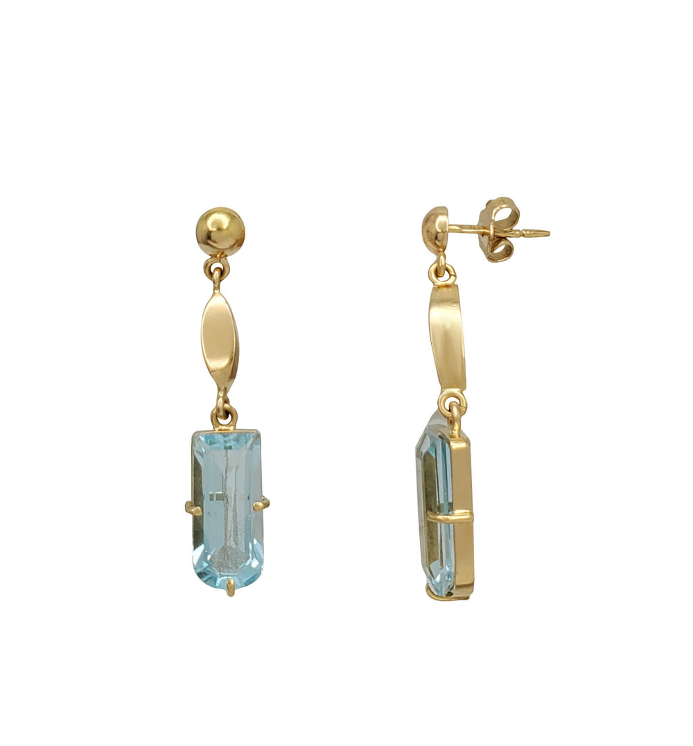 Icon Sunflower Drop Dangle Earrings – Green Crystal, Silver Base, Fish Hook Wires – Pierced Lobe