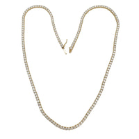 Lab-Diamond Tennis Necklace (14K)