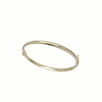 Plain Hinged Bangle Bracelet (14K).