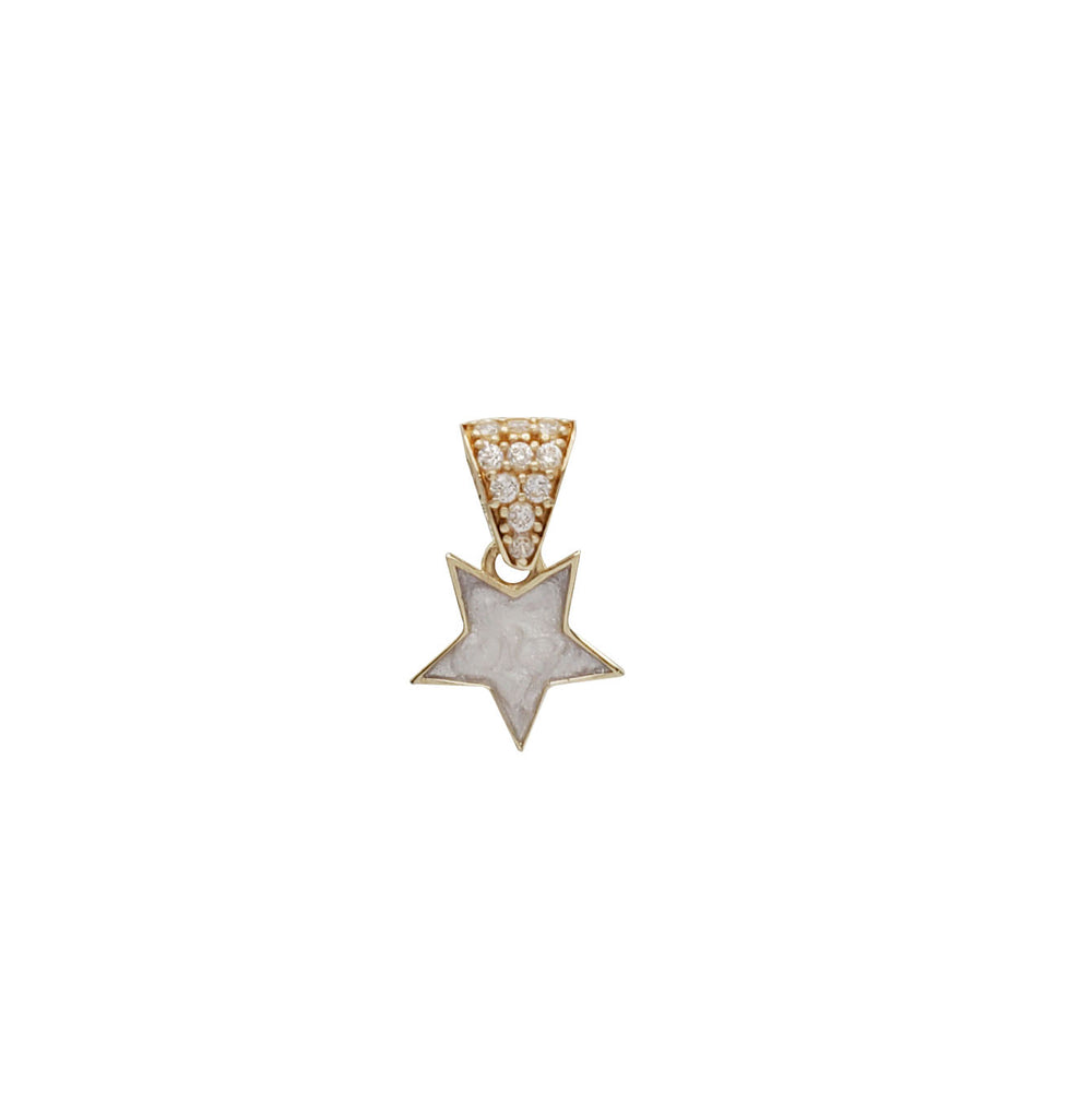 Zirconia Crystal Star Pendant (14K)