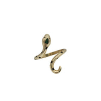 Zirconia Snake Ring (Yellow Silver)