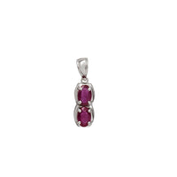 Oval Birthstone Ruby Pendant (14K)