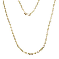 Lightweight Flat Mariner Link Chain (14K)