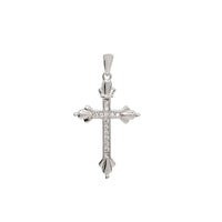 Iced Out Cross Pendant (Silver)