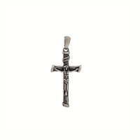 Antique Finish Crucifix Pendant (Silver)