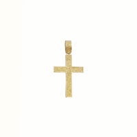 Yellow Diamond Cross Pendant (14K)