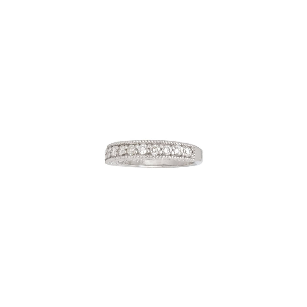 White Gold Diamond Channel-Set Band (14K)