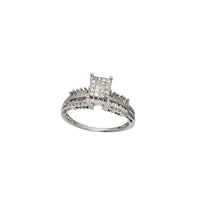 Princess & Baguette Diamond Engagement Ring (14K)
