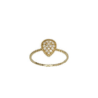 Pear Cut Zirconia Fancy Lady Ring (14K)