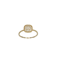 Cushion Cut Zirconia Fancy Lady Ring (14K)