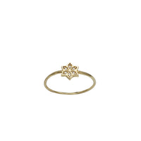 Zirconia Snowflake Ring (14K)