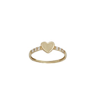 Zirconia Heart Ring (14K)