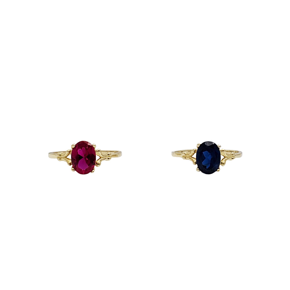 Oval Cut CZ Split Shank Solitaire Ring