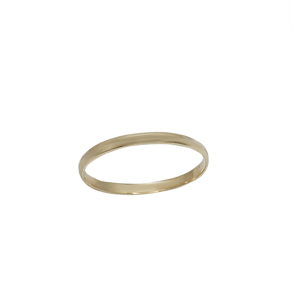 [2mm] Plain Wedding Band Ring (14K)