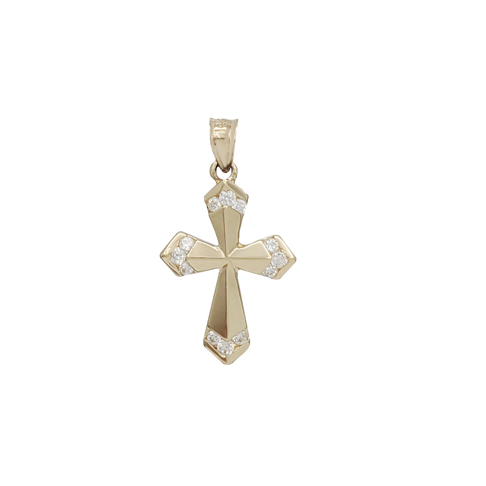 Zirconia Cross Pendant (14K)