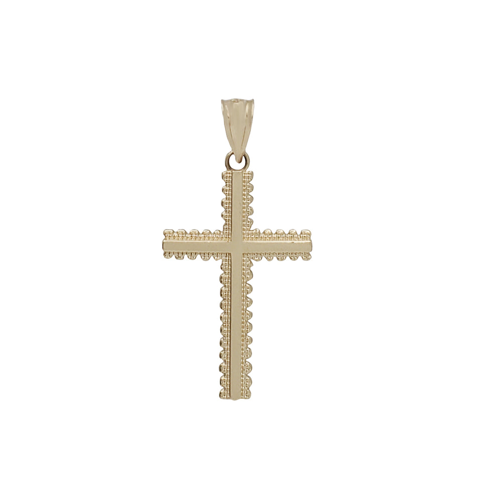 Nugget Cross Pendant (14K)