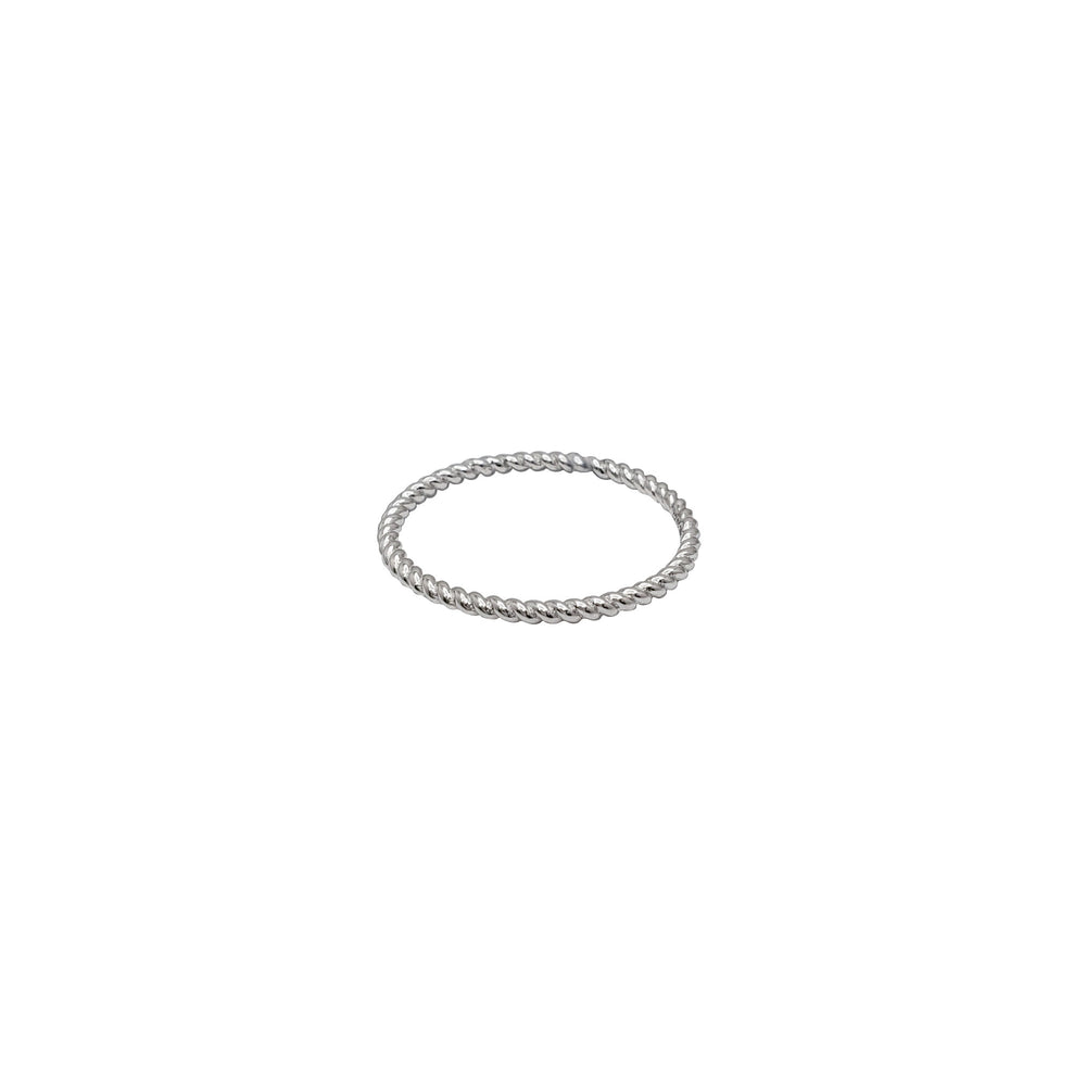 Twisted Rope Wedding Band (Silver)