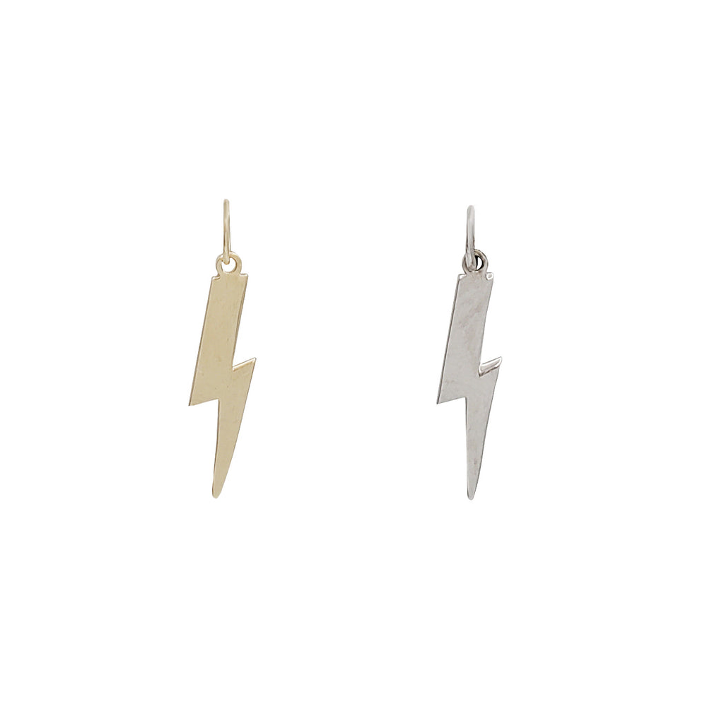 Lightning Bolt Pendant (14K & Silver)