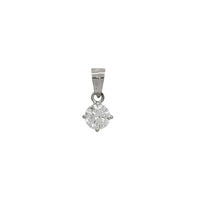 Round Solitaire Lab Grown Diamond Pendant (14K)