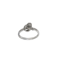 Zirconia Love Knot Ring (Silver)