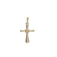 Plain Polished Cross Pendant With X Center (14K)