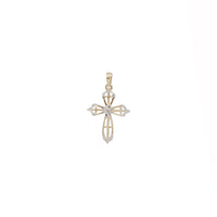Two-Tone Cross Pendant (14K)