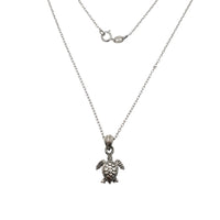 Anti-Finish Sea Turtle Cable Necklace (Silver)