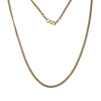 Two-Tone Lightweight Miami Cuban Link Chain (14K)
