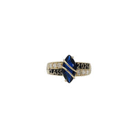 Birthstone Marquise Cut Class of 2026 Graduation Ring (14K)
