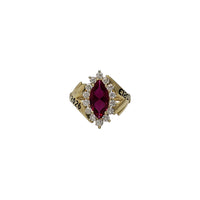 Birthstone Marquise Cut Class of 2026 Graduation Ring (14K)