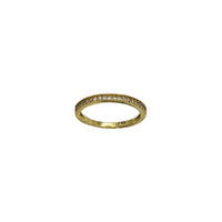 Half Eternity Zirconia Fancy Ring (Yellow Silver)