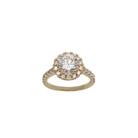 1.56ctw Round Halo Lab Grown Diamond Engagement Ring (14K)