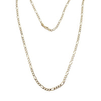 [Lightweight] Two-Tone Figaro Chain (14K)