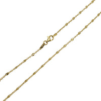 Diamond Cut Valentino Cable Chain (Yellow Silver)