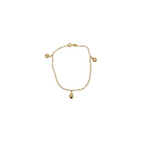 Heart Charm Rolo Bracelet (14K)