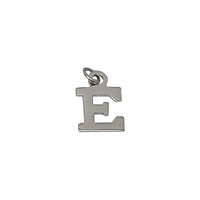 Plain Block Initial Pendant (Silver)