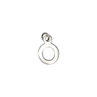 Plain Block Initial Pendant (Silver)