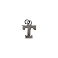 Plain Block Initial Pendant (Silver)