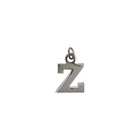 Plain Block Initial Pendant (Silver)