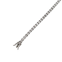 Zirconia Princess-Cut Fancy Bracelet (Silver)