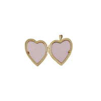 Engravable Heart Shape Locket Pendant (14K)