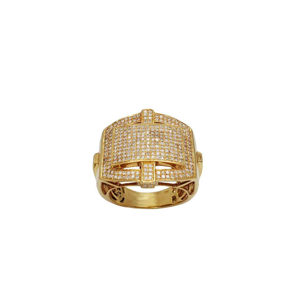 Fancy Men's Diamond Band Ring (10K)