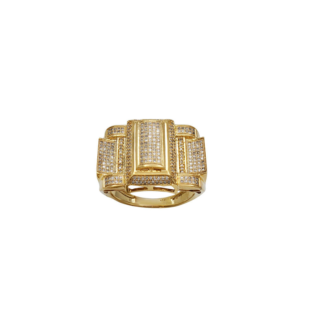 Fancy Men's Diamond Band Ring (10K)